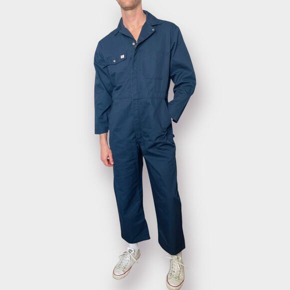 90s Big Bill Navy Coveralls - Picture 2 of 6
